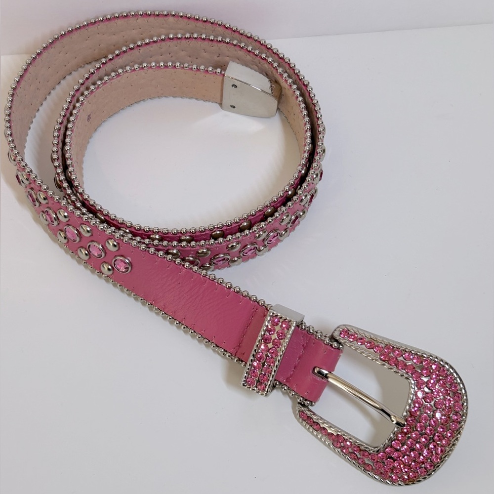 Barbiecore Pink Studded Belt